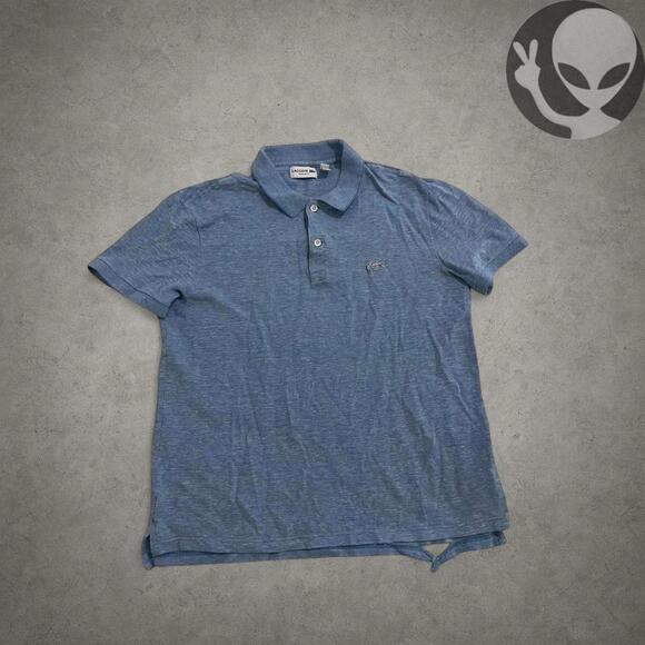 Lacoste Polo Shirt large baby blue casual men's top - Picture 3 of 7